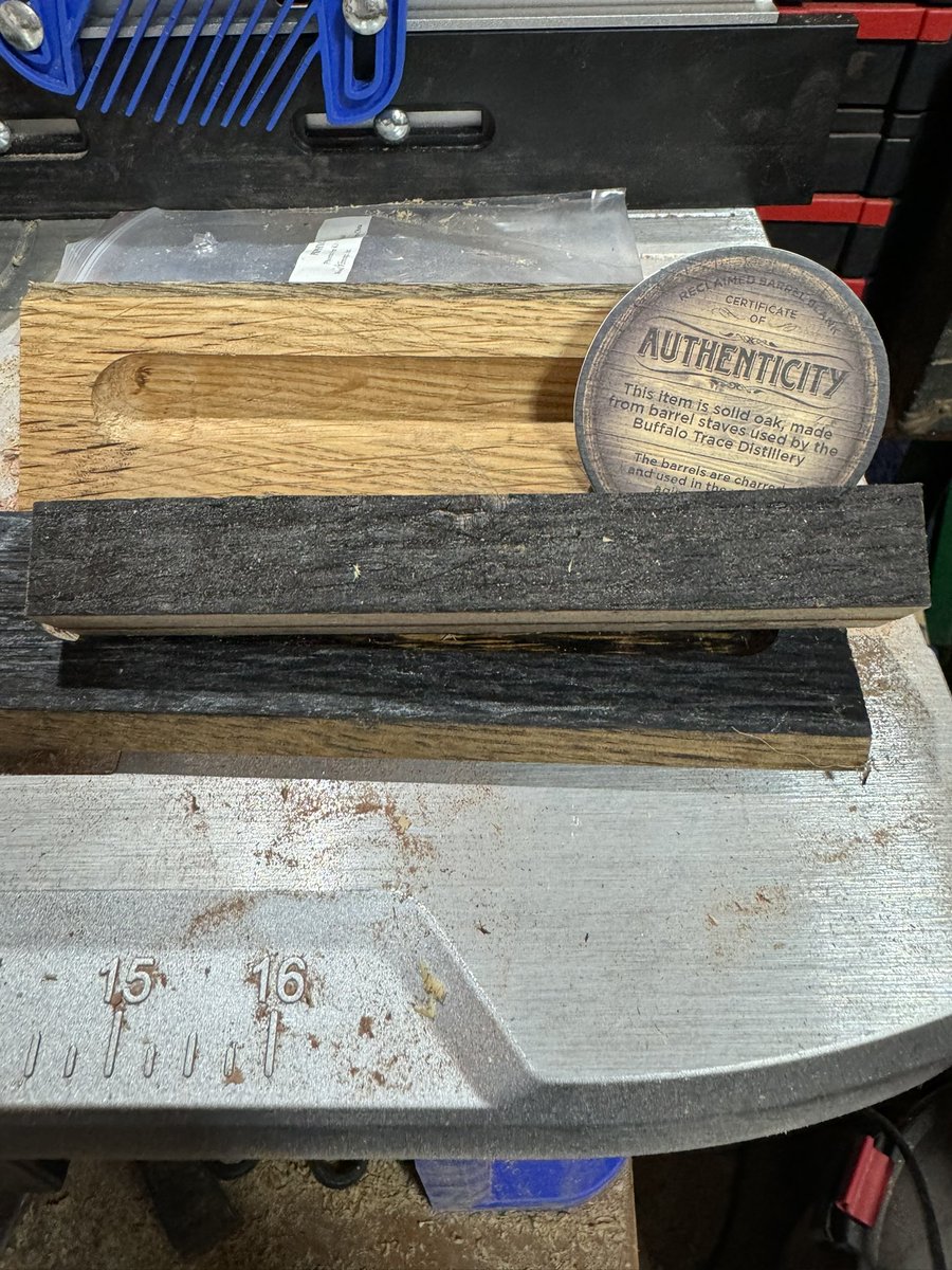 Ancient bog oak in cedar box…and coming soon Buffalo Trace pen in whisky barrel box..