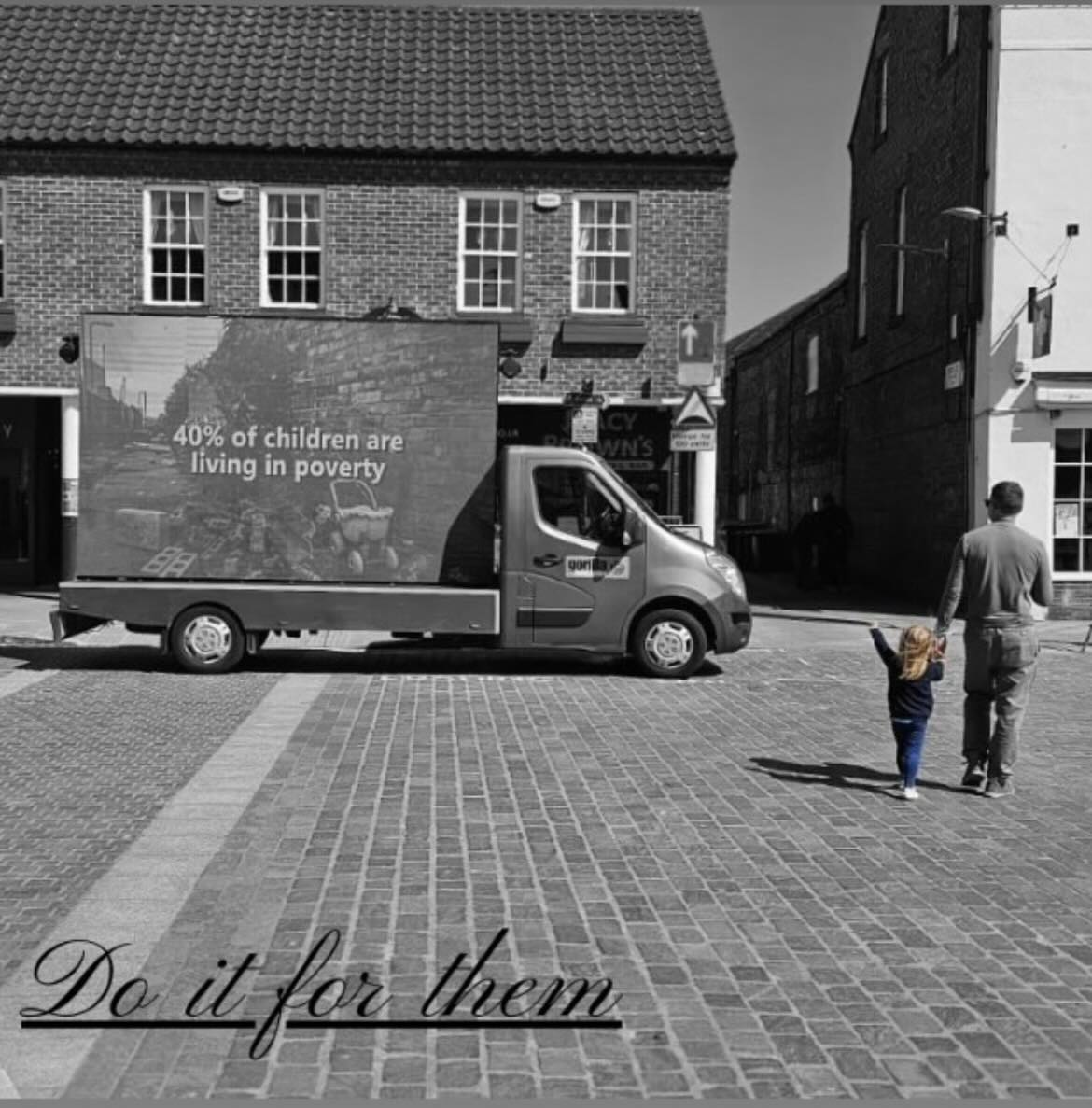 Anyone seen this van around Teesside? So proud of my son, who put together the video that is being shown on the screen ❤️ #BinBen #ToriesOut