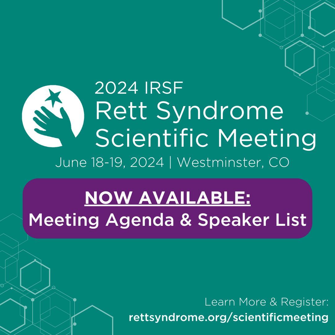 The meeting agenda and speaker list for the 2024 IRSF Rett Syndrome Scientific Meeting is now live on our website! View the agenda, learn more and register today: rettsyndrome.org/ascend/2024sci…