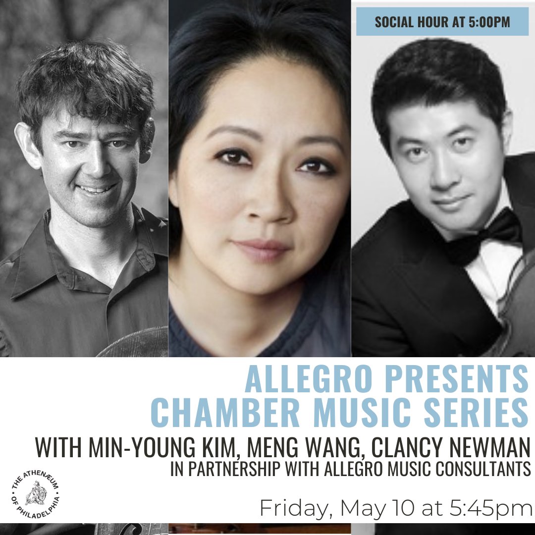 Upcoming concert at The Athenaeum! Trio Con Variazioni: Presenting the Music of Beethoven, Newman, and Mozart. Register: philaathenaeum.org/event-detail/?…
