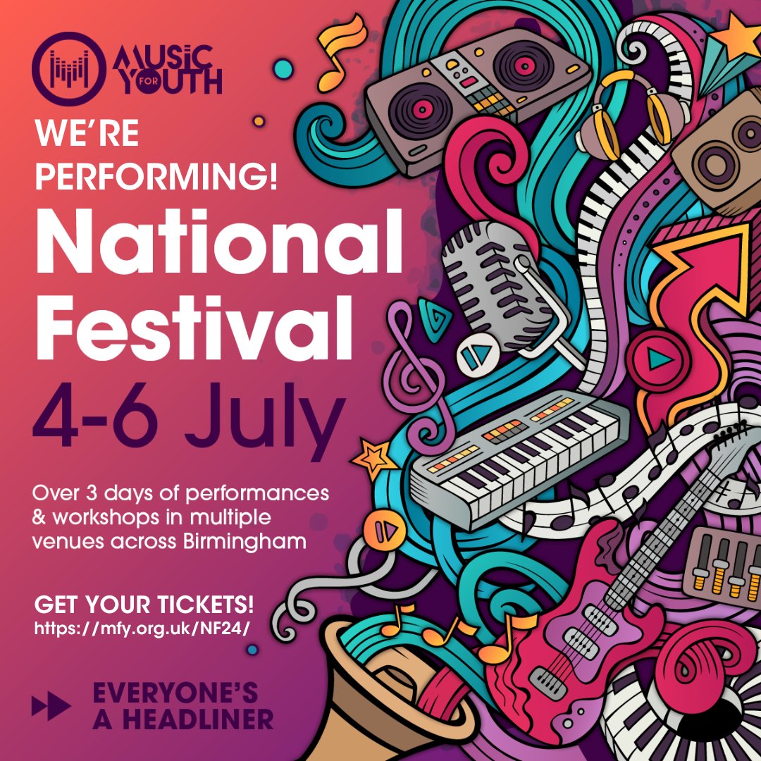 We are beyond thrilled to announce that three of our ensembles have been invited to take part in Music For Youth National Festival 2024 in Birmingham 4th-6th July! The groups are as follows: Gwent Percussion Ensemble Gwent Junior Choir Gwent Harp Ensemble