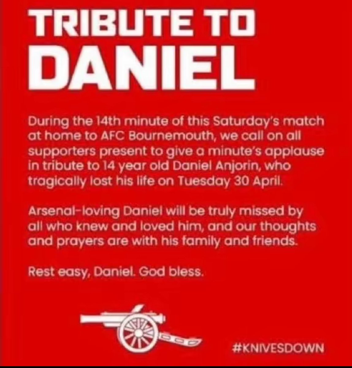 #arsenal #gunners #ARSBOU #RIP