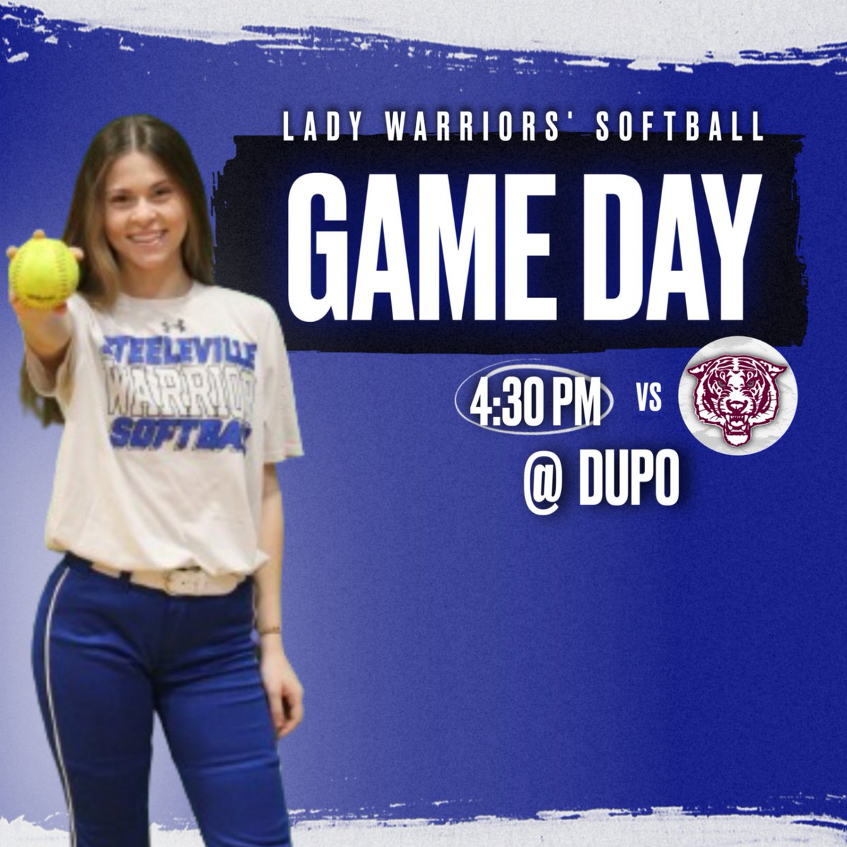 Lady Warriors are on the road today at Dupo! #WarriorNation