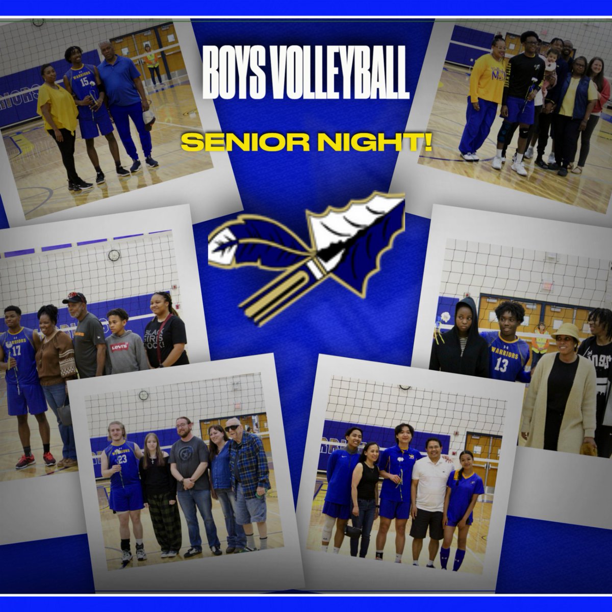 Senior Night 2024! #BoysVolleyball #NotDoneYet #GoWarriors