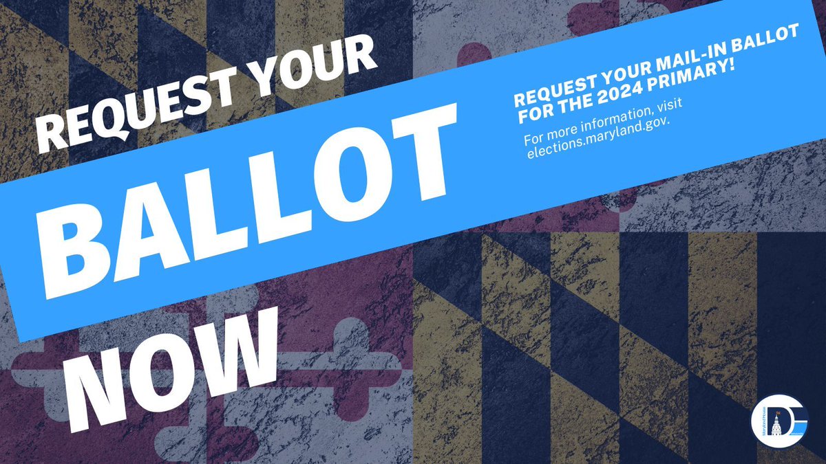 Early voting for Maryland’s 2024 Primary Election begins today!