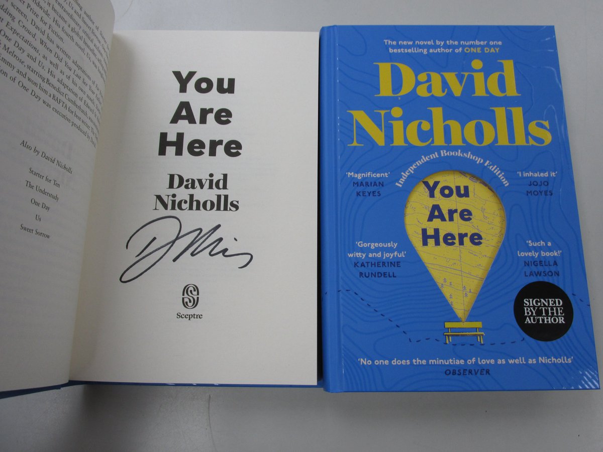 We have #signed copies of the brilliant new novel You Are Here by @DavidNWriter author of #OneDay in #Haverfordwest #Pembrokeshire or at ebay.co.uk/itm/1667222637… @HodderBooks @SceptreBooks #bookshopsigned #novel #lovestory #walks #britishweather