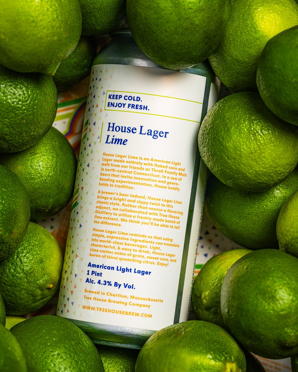 The day has come for House Lager Lime! ❤️💛💚 Don't wait on this gem - made with all-natural ingredients, it bursts out of the can with a refreshing lime character to balance the delicious local malt that permeates the flavor profile. ❤️💛💚