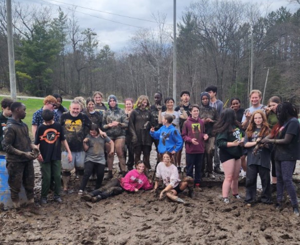 Community 2 is having a great time in the woods!