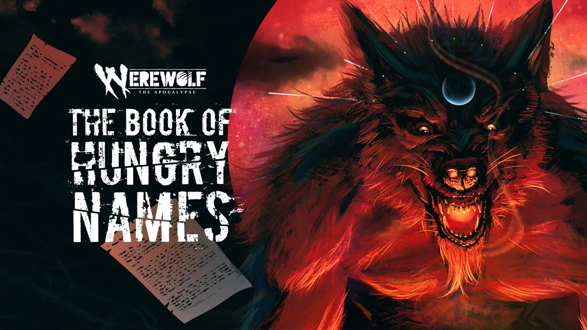 We're back to streaming schedule starting from today, streaming every Thursday and Friday at 5 PM CEST / 11 AM EDT / 8 AM PST! Join us in 1 hour for a deep-dive into Werewolf: The Apocalypse - The Book of Hungry Names, with Kyle Marquis and Huddy 🐺 twitch.tv/worldofdarkness