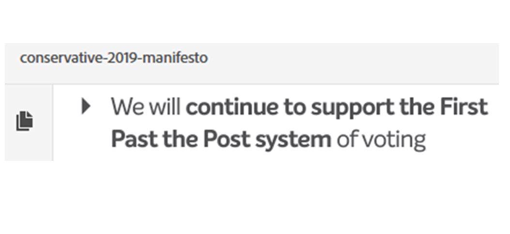 Mayoral elections today were changed to #FPTP on the strength of this one line in the Tories manifesto. That's all we're asking for from @Keir_Starmer. One honest line in Labour's manifesto. One honest line to reflect that 80% of the Labour party support #PR. That's it.
