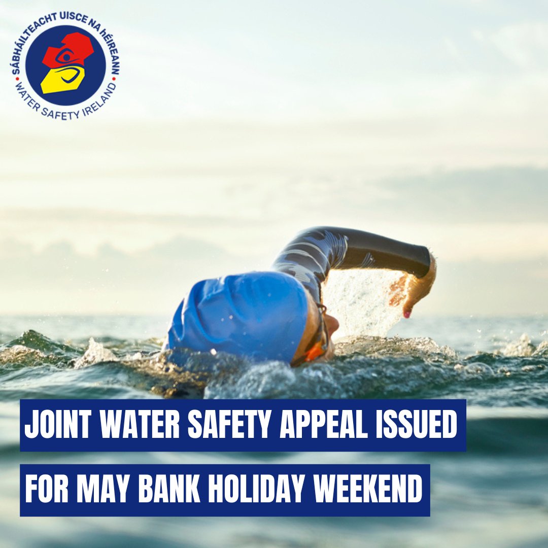 Ahead of the May bank holiday weekend, Water Safety Ireland, the @IrishCoastGuard and the @RNLI are jointly appealing to people to be safe and summer ready when planning an activity on or near the water. 🌊🏊 For more info 👇 bit.ly/3wkeMLm #bankholiday #watersafety