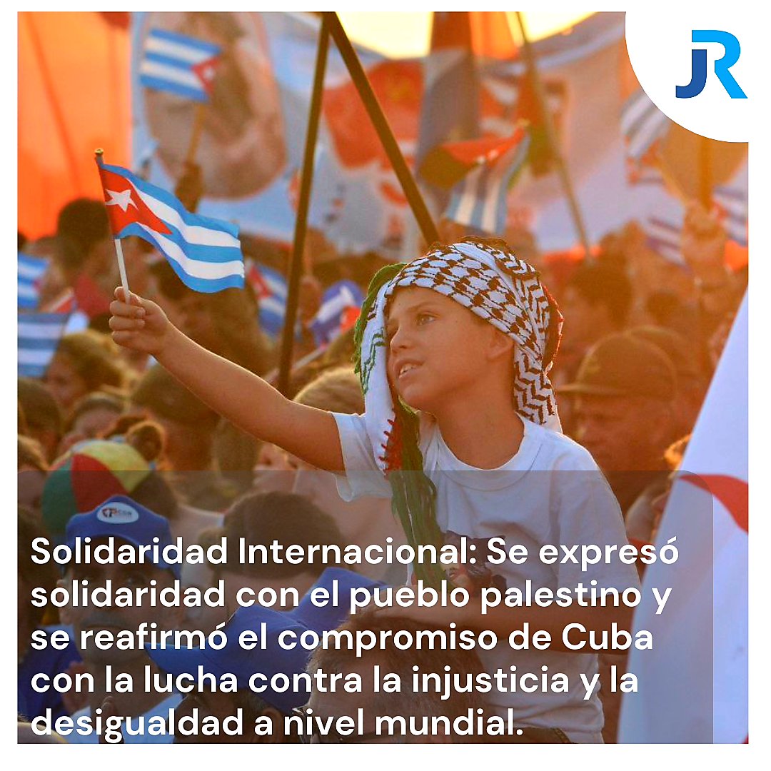 El #1Mayo en #Cuba fue escenario para respaldar el #Socialismo, la #Revolución🇨🇺, denunciar el #Bloqueo de #EEUU y expresar la #Solidaridad con las causas justas. Por #Cuba, #JuntosCreamos Más detalles 👇 juventudrebelde.cu/cuba/2024-05-0…