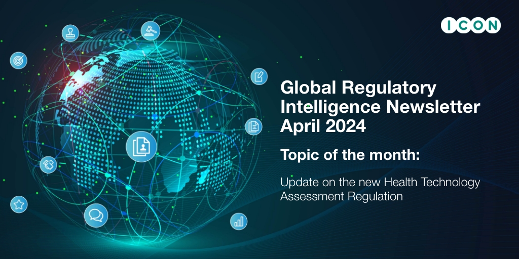 In the latest edition of ICON’s Global Regulatory Intelligence newsletter, we outline a number of regulatory updates that occurred during March 2024. Read our newsletter to learn more. ow.ly/CuGU50RuCBW