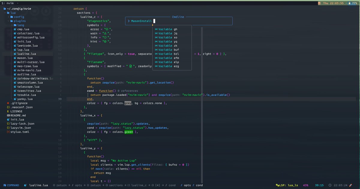 Nicholas_JY's tweet image. reconfig my neovim 🩷 #neovim #lazyvim