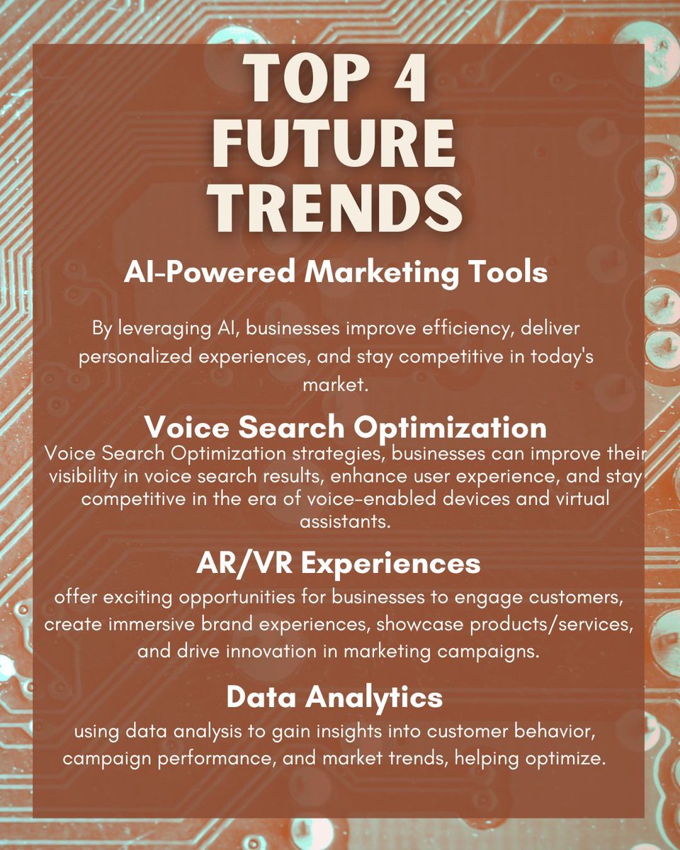 🚀 Explore the future of marketing with SW Marketing! 

Swipe through to discover the top 4 trends shaping the industry. 

From AI-powered strategies to immersive experiences, we're here to lead the way into tomorrow's digital landscape.

#FutureOfMarketing #SWMarketingStrategies