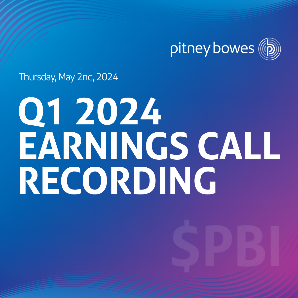 To listen to the recording of $PBI  Q1 2024 results conference call visit spr.ly/6014jMavi #earnings