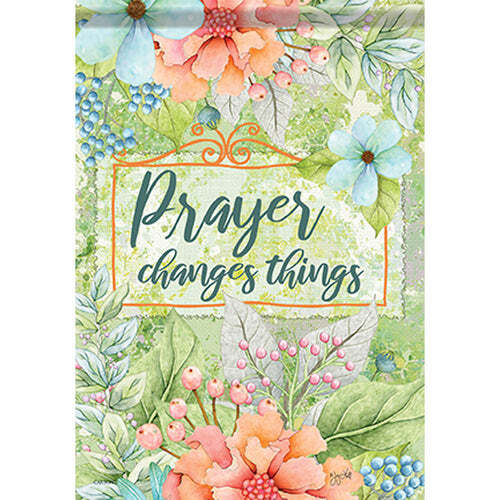 Let your faith bloom 🌸✨ This 'Prayer Changes Things' garden flag waves as a beautiful reminder that hope and prayer can transform our lives.

 #countrychristmasloft #shelburnevermont #gardenflag #gardenflags #NationalDayofPrayer #nationaldayofprayer #n… instagr.am/p/C6d_wrwKHYa/