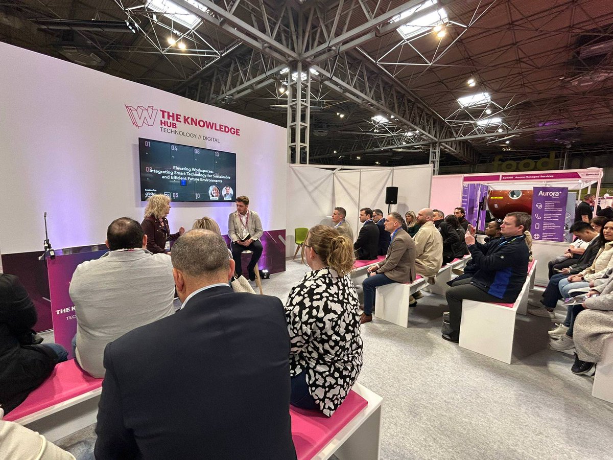 Tom Woodley and Joanna Knight hosted a brilliant speaker slot today at The @WorkplaceEvent 🤩

It was a big success as people were keen to explore how technology can enhance sustainability ♻️
 
Download our whitepaper here 👉 yourworkspace.com/landingpage/hy…

#TWE2024 #TheWorkplaceEvent