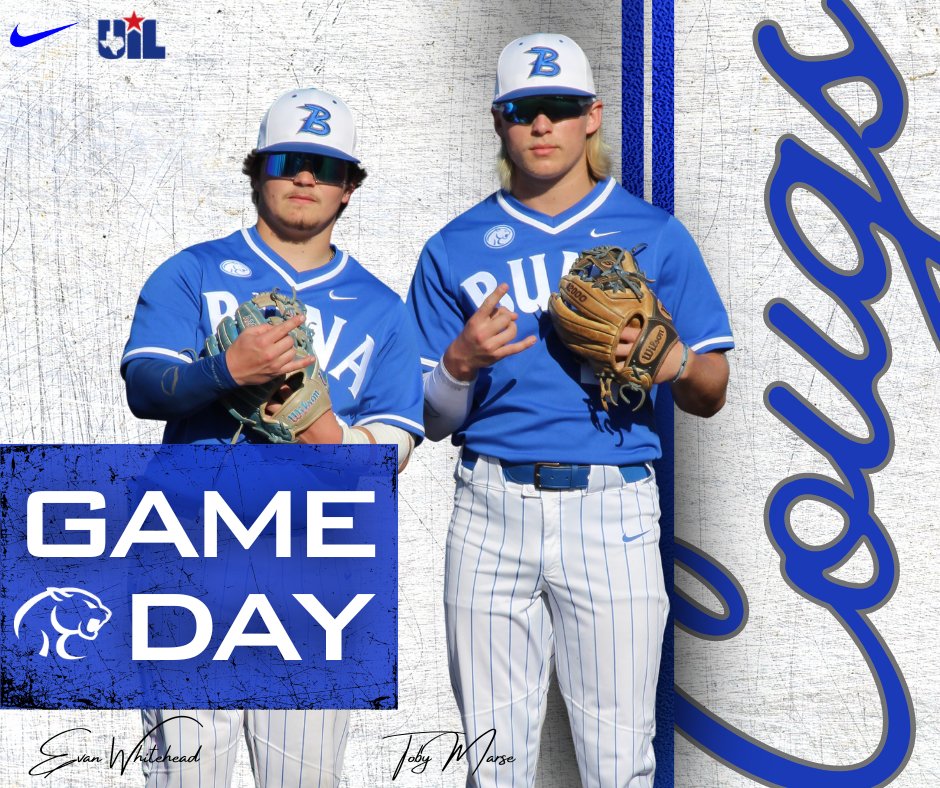 Buna Baseball (@bunabaseball) on Twitter photo ๐จGAME DAY!!๐จ
๐Nacogdoches Central Heights
โ๏ธ7:00pm
๐๏ธJasper HS
It's Playoff Game Day! #CougarNationLetsRide ๐จGAME DAY!!๐จ
๐Nacogdoches Central Heights
โ๏ธ7:00pm
๐๏ธJasper HS
It's Playoff Game Day! #CougarNationLetsRide