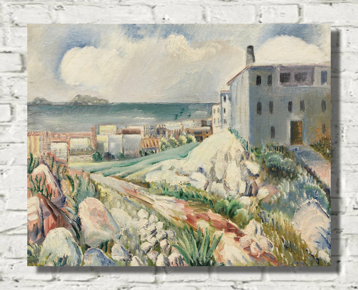 Trending Wall Art💡: Landscape near Marseille (1930) by Paul Kleinschmidt 👉🏽👉🏽 nuel.ink/ERC2Rn #gallerywall #wallart #homedecorideas