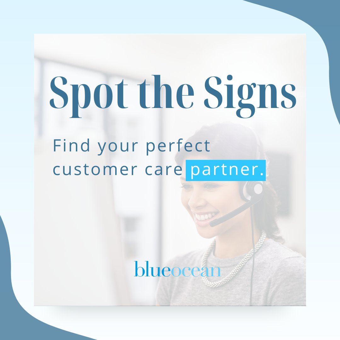 BlueOceanTweets's tweet image. Here are some key markers that signify you&apos;ve discovered the ideal outsourced customer care partner. hubs.la/Q02t2vYm0 #BlueOcean #OutsourcedCustomerCare #RFPProcess
