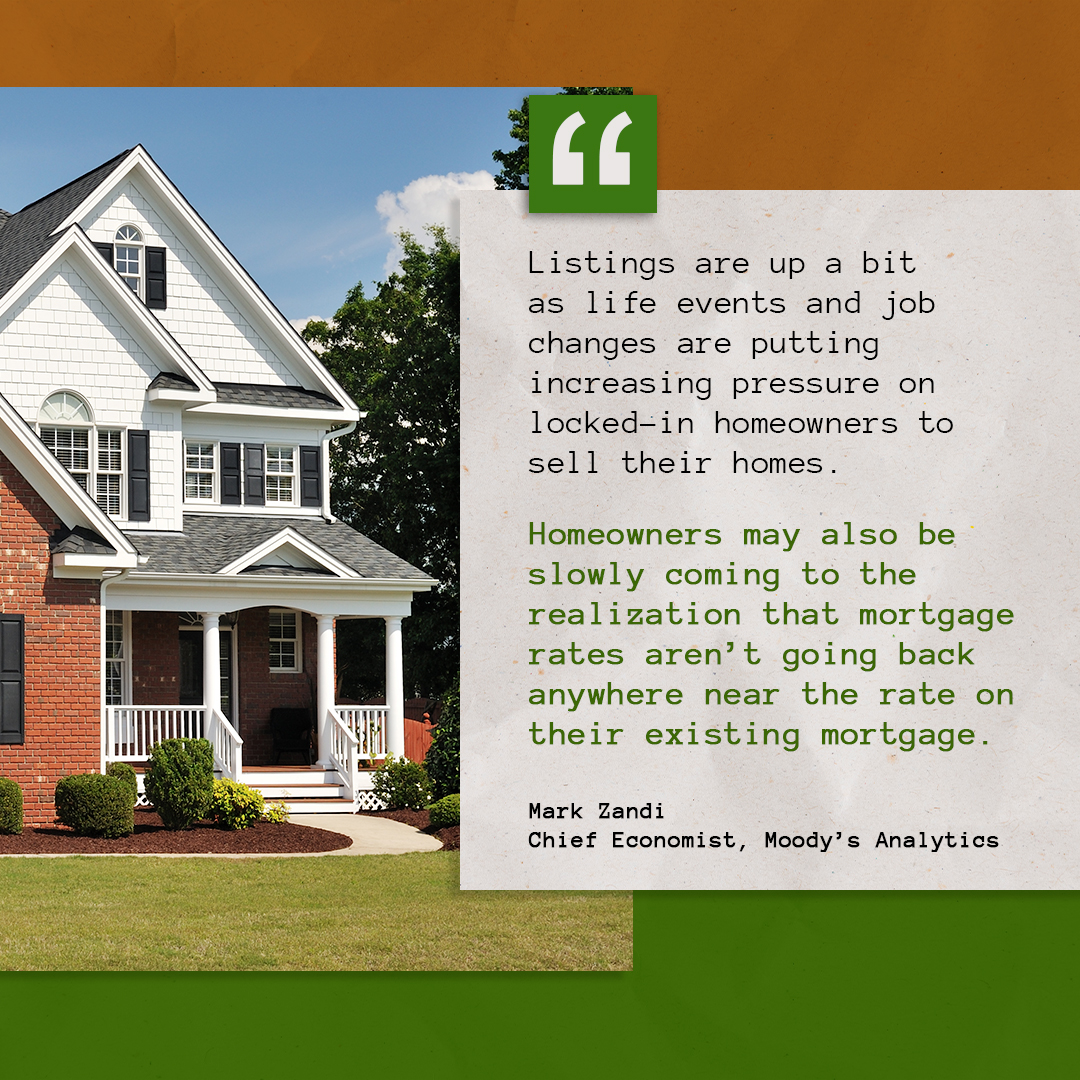 More sellers are getting used to where mortgage rates are and deciding it’s time to list. Whether it's chasing that dream job or just needing more elbow room, sometimes needs change – so where you live needs to change too. 
#realestateadvice
#atlantarealestate
#totalatlantagroup