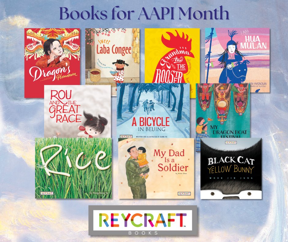 Happy #AAPIheritagemonth! Reycraft Books is proud to share the authentic, engaging stories of the powerful talents of our award-winning asian authors and illustrators. Browse the collection→ hubs.ly/Q02tZl3j0