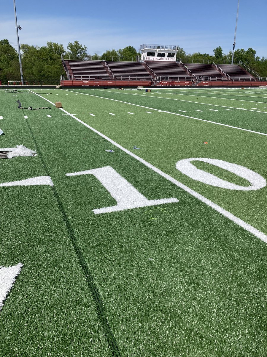 Day 15 update, numbers being installed. End zone letters coming soon.