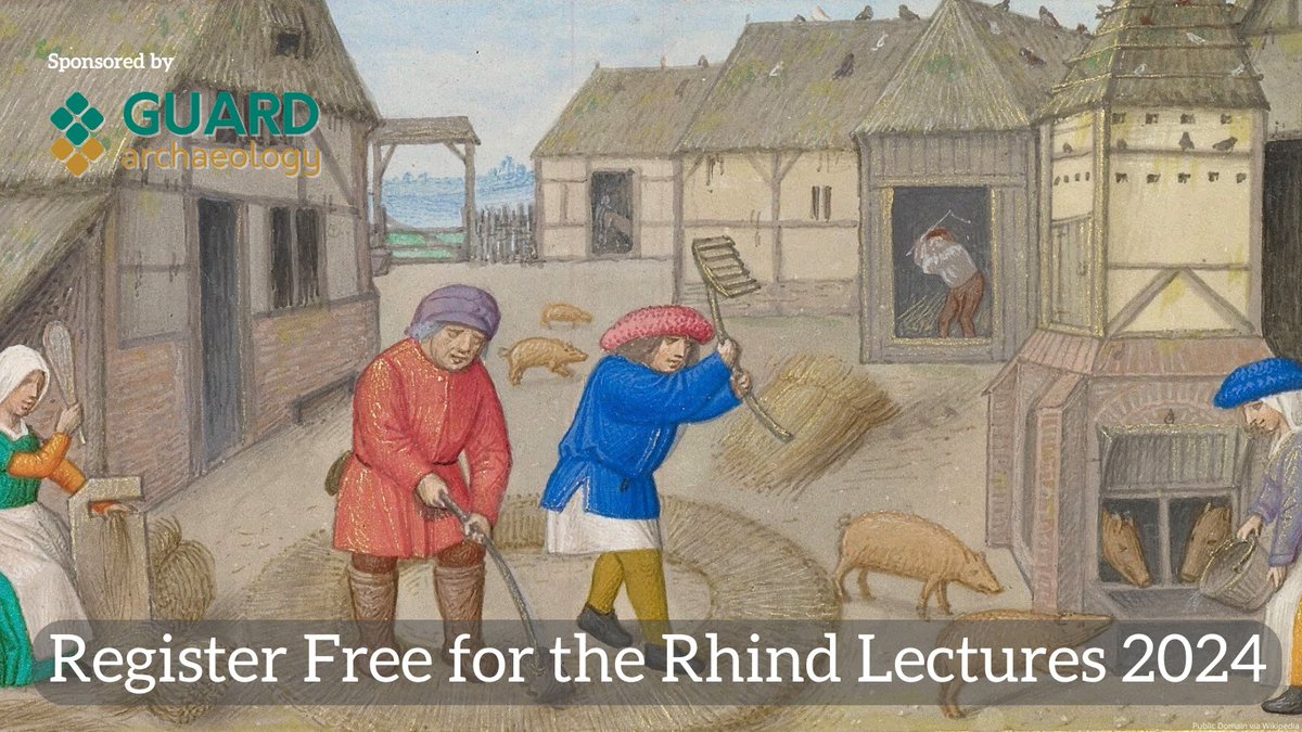 Medieval Scottish agricultural practice has traditionally been characterised by inefficiency and failure. But was there in fact more responsiveness to the challenges of climate and weather than we've previously thought? Learn more on 31 May: bit.ly/Rhinds2024 #Rhinds2024