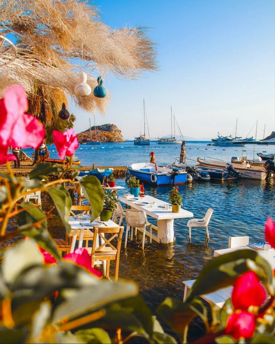 エーゲ海沿岸のボドルムのギュムシュリュックは、絵に描いたような場所です💙 美しい海の景色と美味しいトルコ料理をお楽しみいただけますよ✨ 是非、トルコのリゾートを堪能してください🏖 📸 IG: engiinkocak #GoTürkiye #トルコ #海外旅行 #観光 #リゾート #バケーション