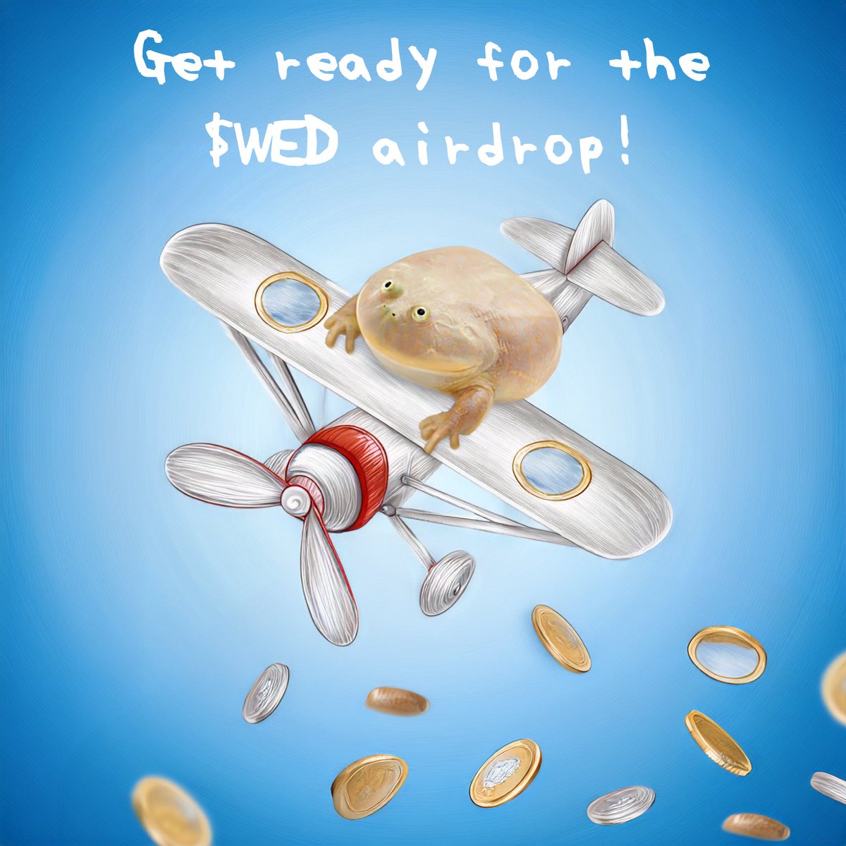 Join our #Telegram, to participate in the $WED airdrop. The first 100 people will receive 10,000 tokens, the first 1,000 people will receive 1,000 tokens. 

t.me/coinWednesday

#crypto #memecoins #MemeCoinSeason #Bullrun2024 #Bullish #Tokens