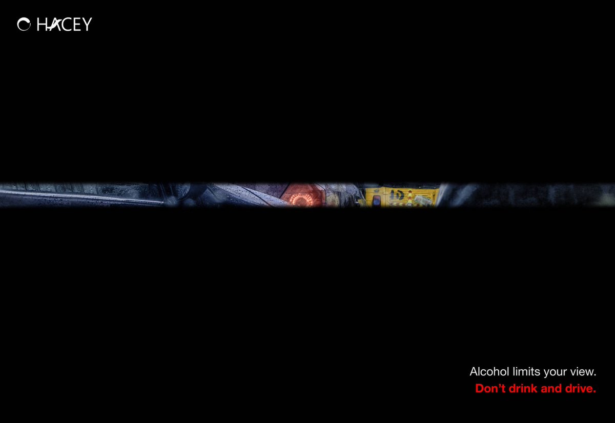 YotzerAdvertis1's tweet photo. "El alcohol limita tu visión. No bebas y manejes". #haceyhealthinitative #theredwolf 🥃🍸🚫🚗
.
.
.
#advertising #ads #greatcampaigns #marketingcampaign #adsoftheworld #adsoftheday #adagency #adcampaigns #canneslions #printads #creatividadpublicitaria #redaccionpublicitaria https://t.co/EOs2VzpkIA