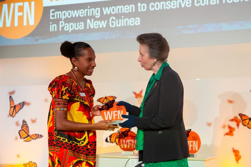 Sea Women of Melanesia-PNG Director Naomi Longa received the Whitley Award in London last night from Her Royal Highness Princess Anne. 📸©️Sea Women of Melanesia-PNG