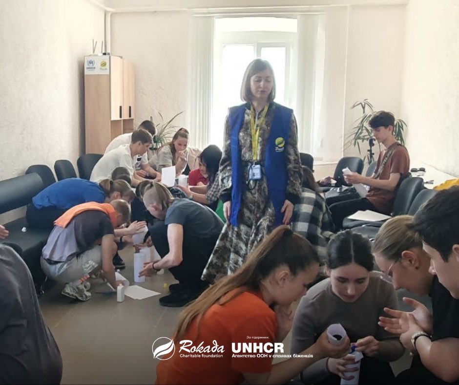 🔰 Psychologist @ROKADA_CF with the financial support @UNHCRUkraine conducted a training on the basics of interaction in the #Khmelnytskyi region Our specialist taught teenagers healthy communication, the ability to listen, support and resolve conflicts🙌🏻 #Rokada #RokadaUA