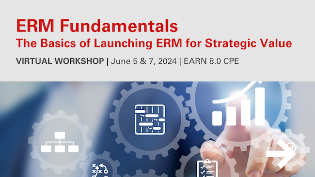 🌟 Early Bird ends May 5! Don’t miss the #ERM Fundamentals Workshop 🗓️ June 5 &amp; 7. Gain 8 #CPE credits, expert insights from the expert NC State team, plus hands-on ERM training. Register now for only $650! #ERMTraining ow.ly/74xm50RuNEF