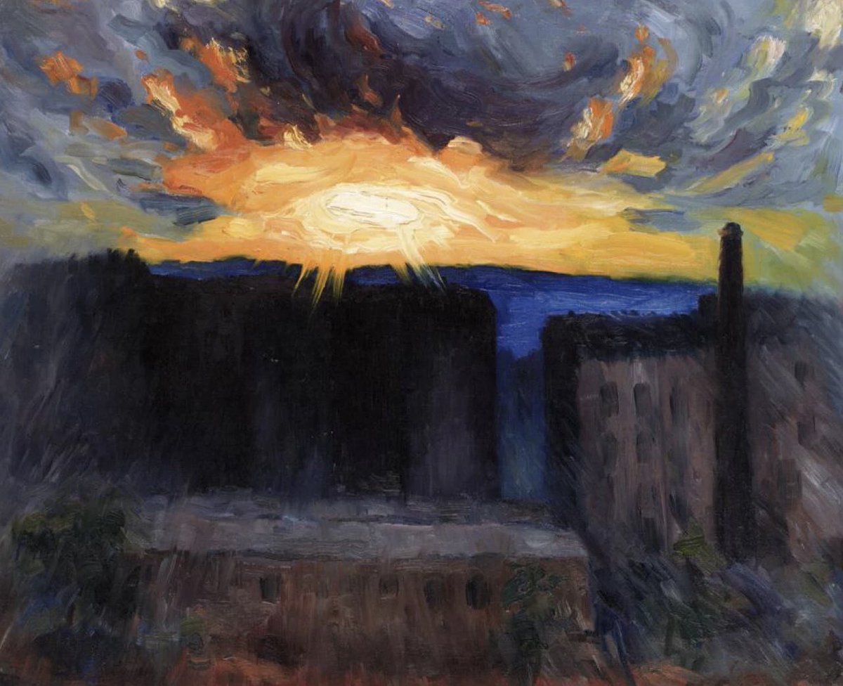 Her ressamın fırçasından farklı bir Güneş batar… Işık yerini karanlığa bırakır.

Cyrill Mann

‘Gün Batımı, 1937’