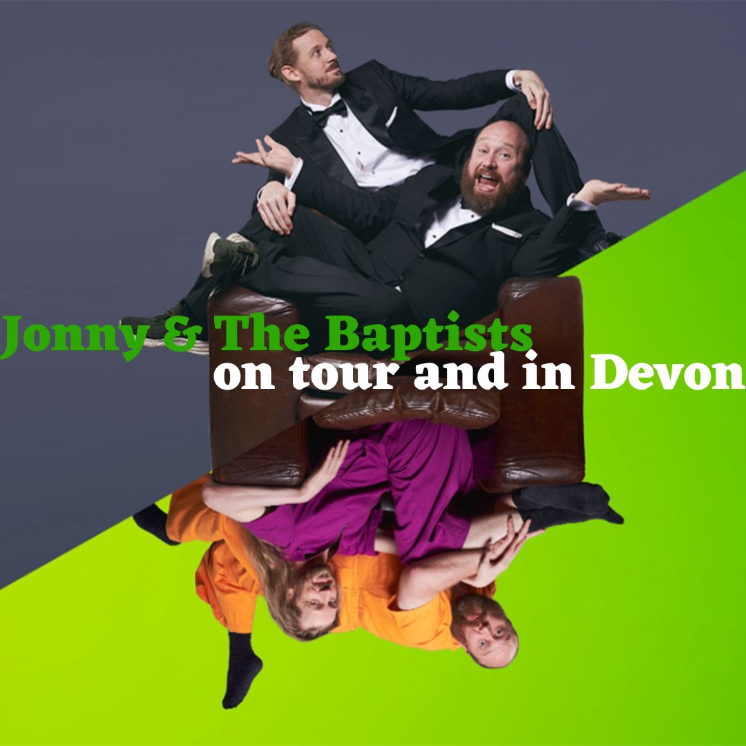 We're always relieved when @jonnybaptists return to #Devon (angry swans!!) Share the relief, joy, fun, laughter, frolics and brain juice at @TRPlymouth with The Happiness Index / Ten Thankless Years 📅 15–18 May 🎟️ theatreroyal.com/whats-on/happi… they're in Exeter in June