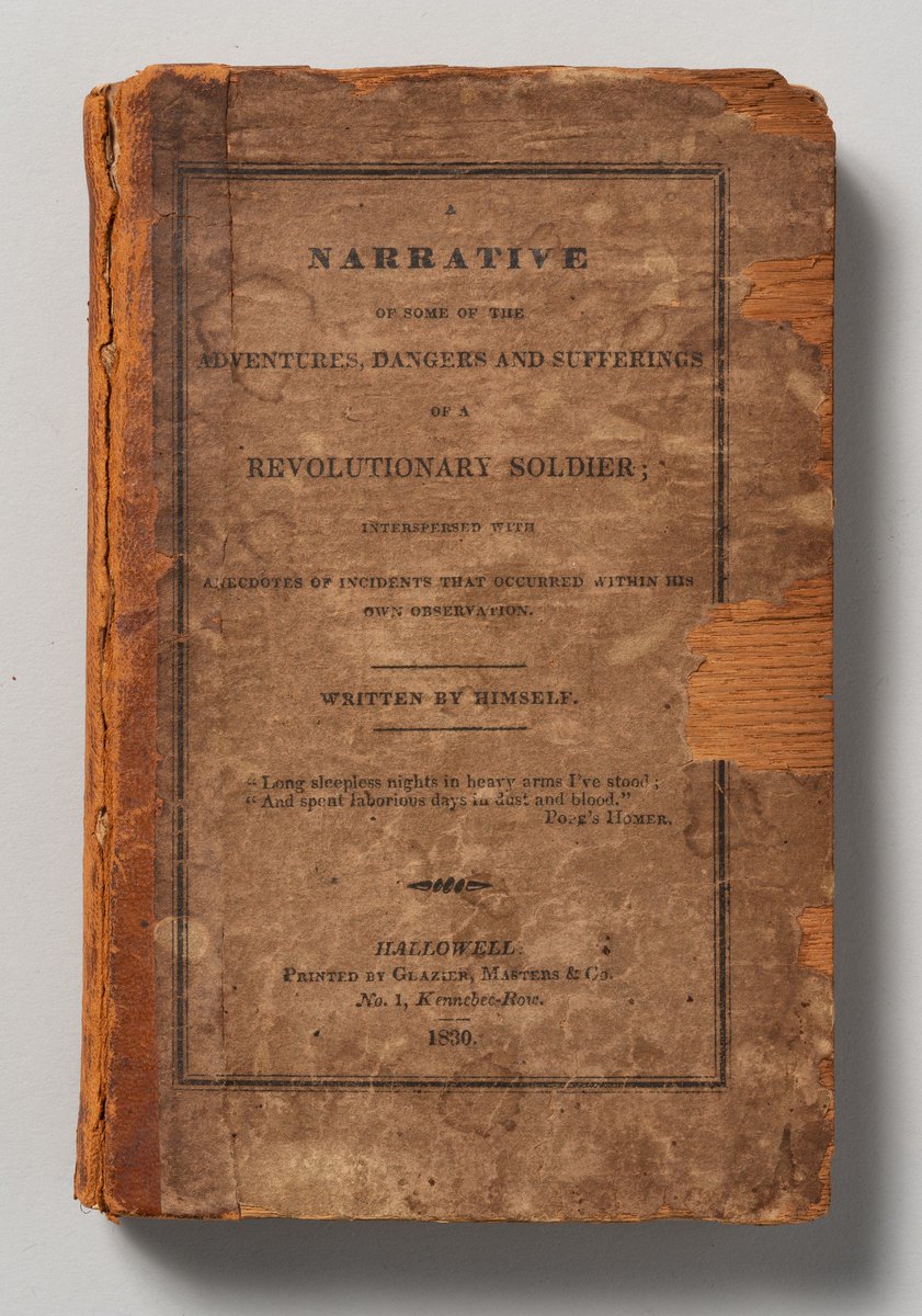 Revolutionary War veteran Joseph Plumb Martin died #onthisday in 1850. In 1830, he published a memoir of his military service and shared the experiences of enlisted soldiers. Take a closer look with our Timeline of the American Revolution: bit.ly/40JPIqa