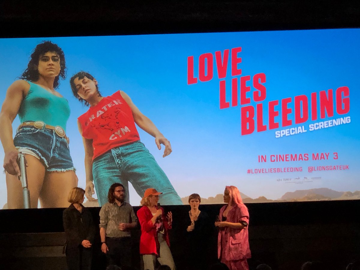 Absolutely loved the riotous #loveliesbleeding - think #BeyondthePines meets #ThelmaandLouise with a pinch of #IncredibleHulk…. Treats in store include: Ed Harris’s wig, grotesque prosthetics and muscle flexing sound FX…. Oh and KStew is to die for…