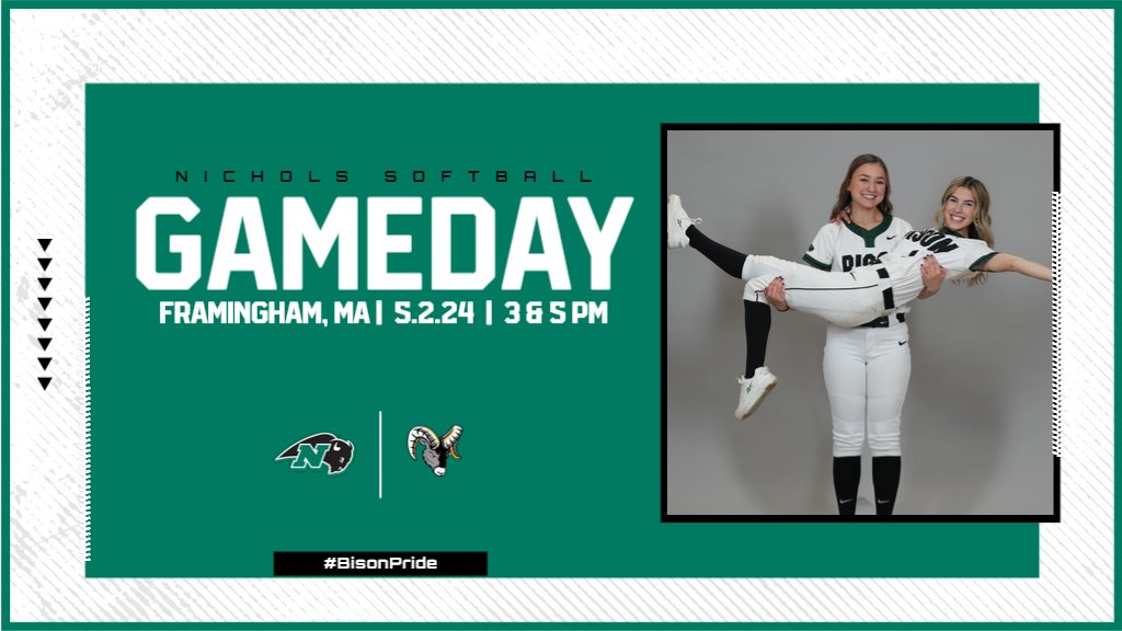 Gameday!! One final regular season DH as we head on the road to face off against Framingham State! 🦬 #BisonPride