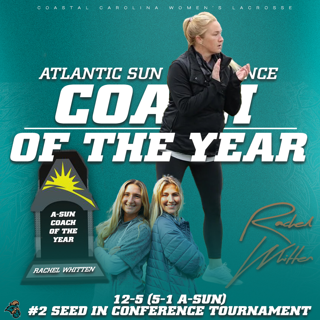 Rachel Shuck Whitten wins ASUN Coach of the Year after finishing with an overall record of 12-5, 5-1 in conference play, and earning the No. 2 seed in the ASUN Championship!

#ChantsUp #TEALNATION