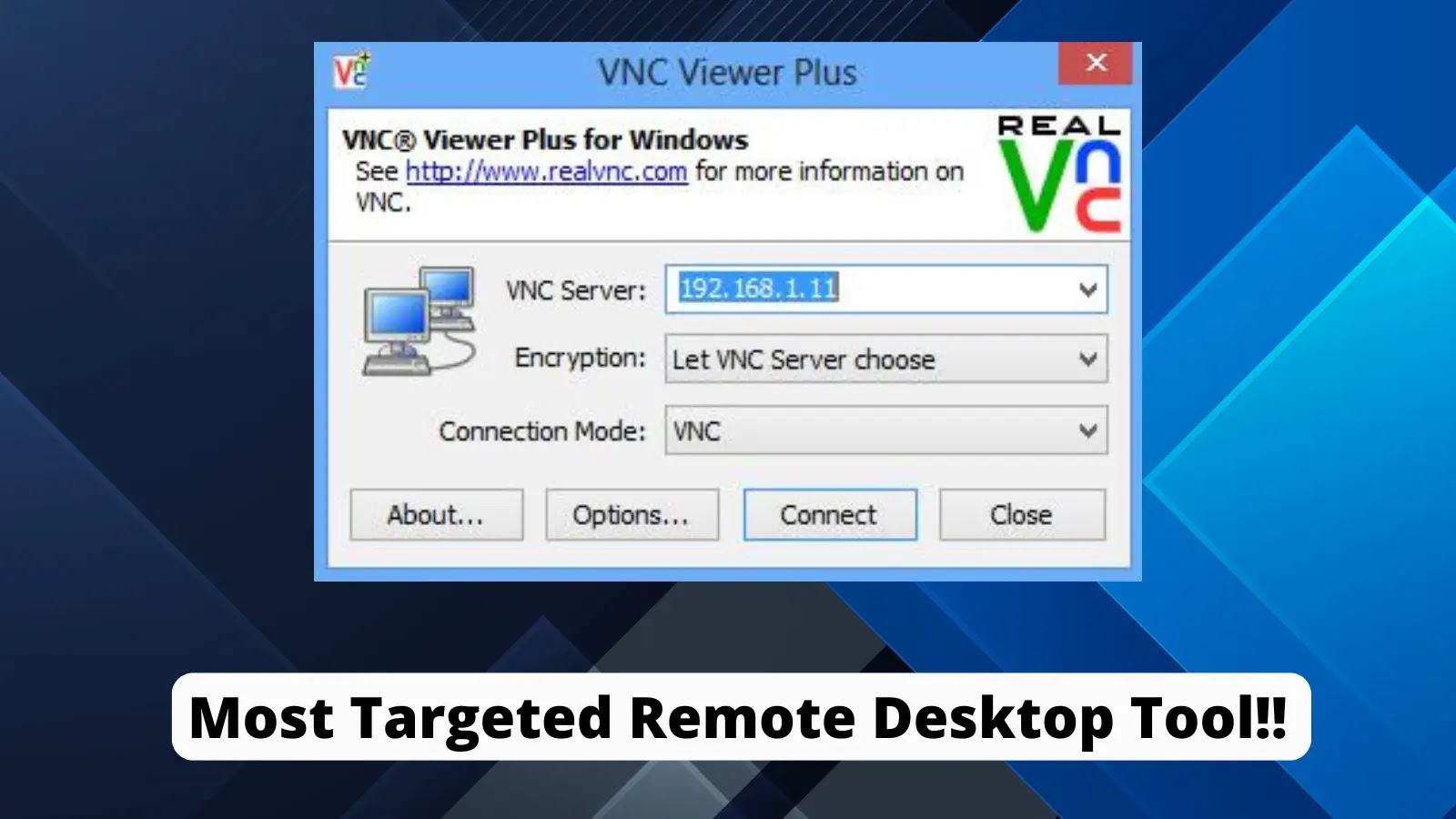 Shah Sheikh on X: "VNC Is The Hacker's New Remote Desktop Tool For Cyber Attacks: While facilitating remote work, remote desktop software presents security challenges for IT teams due to the use