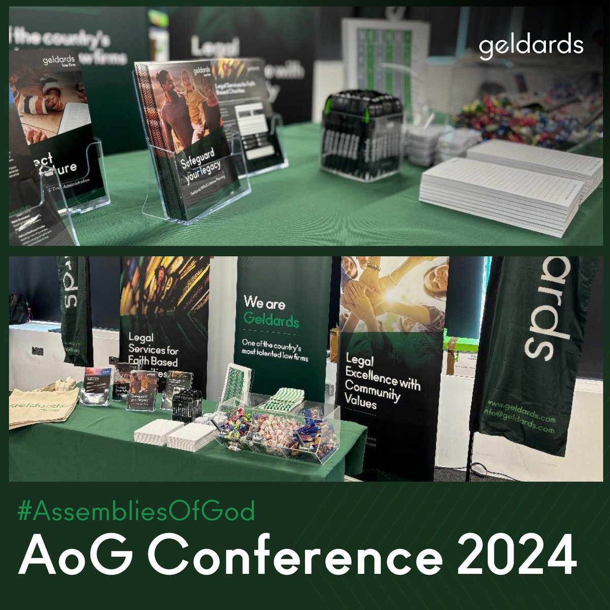 Our Geldards teams are delighted to be attending the #AssembliesOfGod 2024 conference! Don't forget to come and say hello to us at our Geldards stand! 👋 #AoG #assembliesofgodconference #charitylaw #privateclient #businessimmigration #governance #AoGConference
