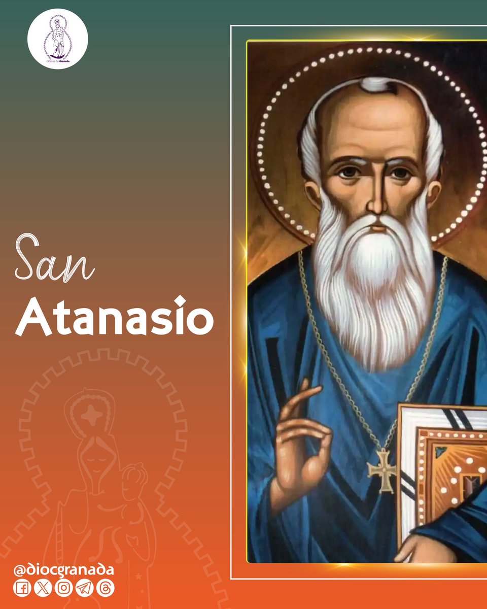 San Atanasio fue obispo de Alejandría, ciudad donde nació y creció. Fue una de las figuras más importantes de los primeros siglos del cristianismo gracias a su defensa de la ortodoxia contra el arrianismo, una de las más potentes herejías de la antigüedad. #SantoDelDía