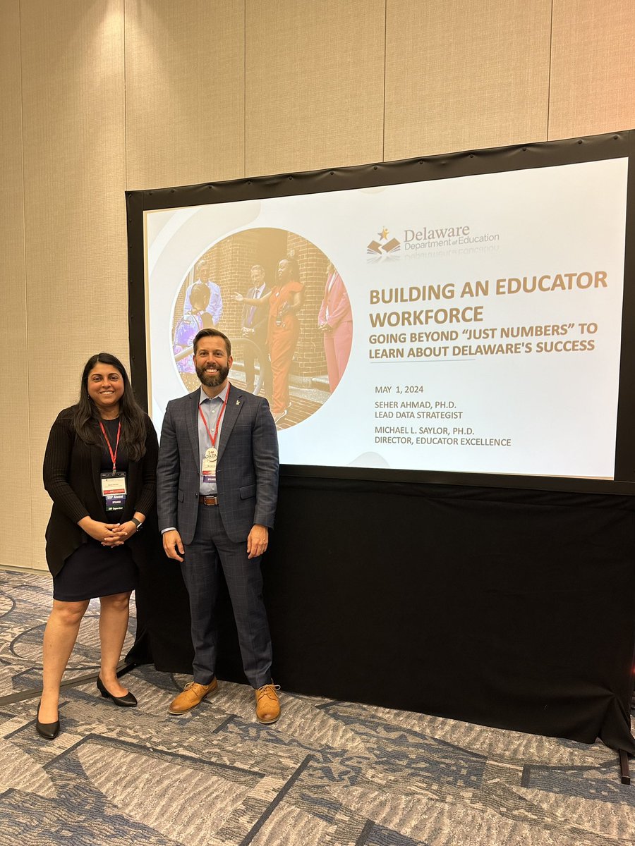 Presented w/Seher Ahmad at @Harvard’s Strategic Data Project Convening. Joined 500+ passionate leaders in education and data to discuss driving change. Our focus? How EdExcel @DEDeptofEd is leading the nation in post-pandemic educator workforce growth📊 #EdExcel #SDPConvening2024