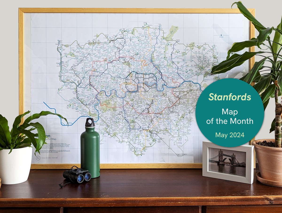 New London Greenground Map is @StanfordsTravel Map of the Month in May! 🍃 And it is right now exclusively available only at their shop for £24.99 ✨ stanfords.co.uk/london-greengr…