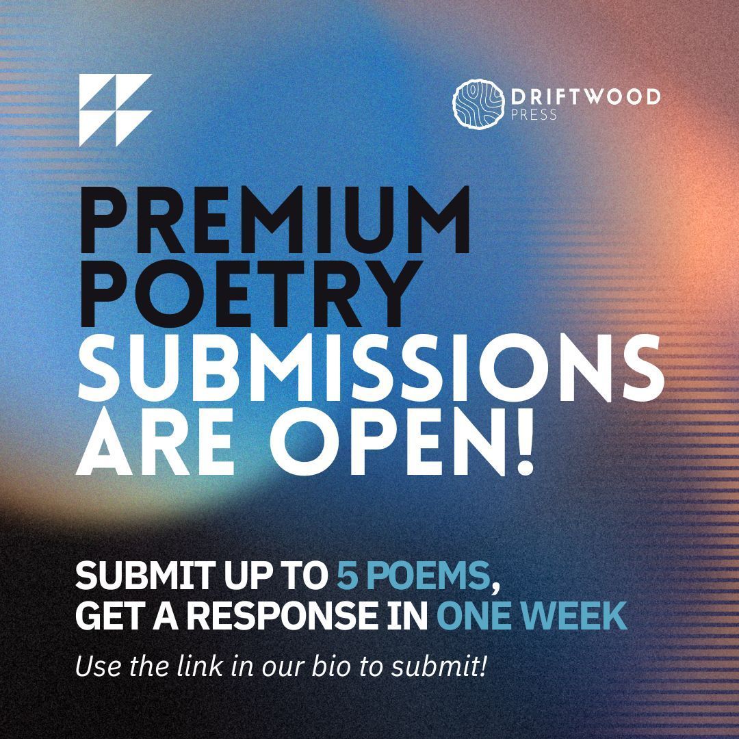 Premium Poetry submissions are open! Use the link in our bio to submit up to FIVE POEMS and get a response in ONE WEEK! #poetry #callforsubmissions