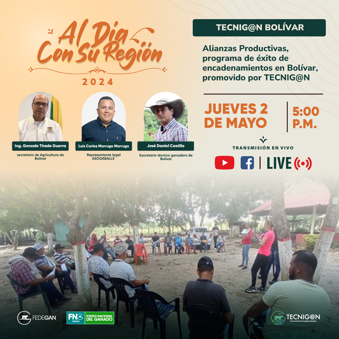 📢 HOY 📢 en AL DÍA CON SU REGIÓN 🌞🤠 Hablaremos con @StgBolivarSucre sobre las alianzas productivas y programas de éxito de encadenamientos logrados en el departamento de #Bolívar. ⏰ 5:00 p. m. En vivo, a través de nuestro canal de YouTube 👉 bit.ly/3K3PJzv…