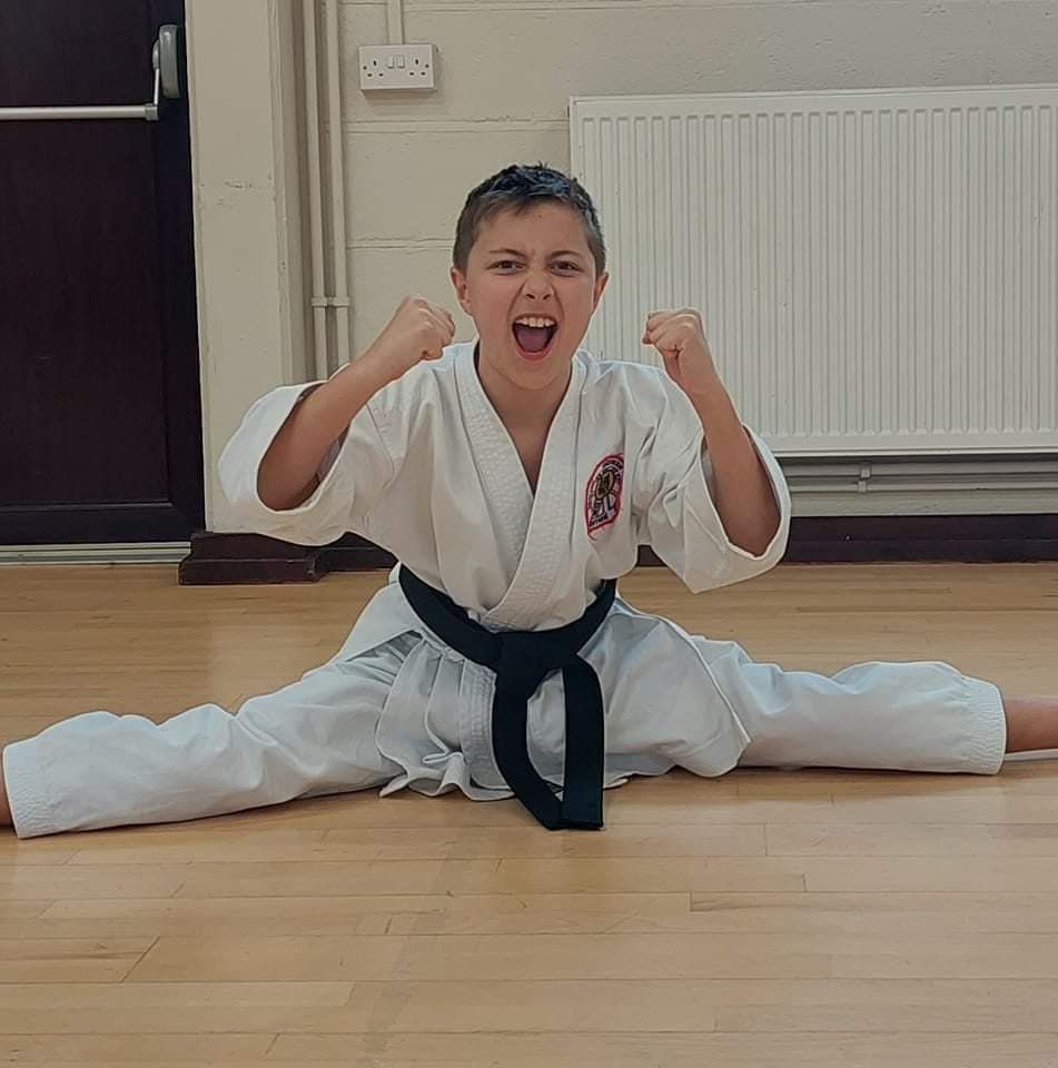 Zak S-R (Year 7) was also awarded his black belt in April. Zak belongs to Codicote/Hatfield ESKA club. 
Zak also represented his country last year in the Karate World Championships and came 10th overall, in a very competitive category.