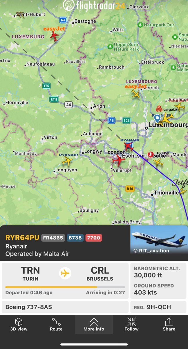 @flightradar24 Now there’s been 4, 3 in view!